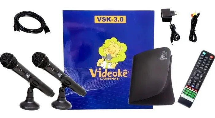 Aparelho Karaokê Videokê Vsk 3.0 C/ 9.899 Canções Na Memória