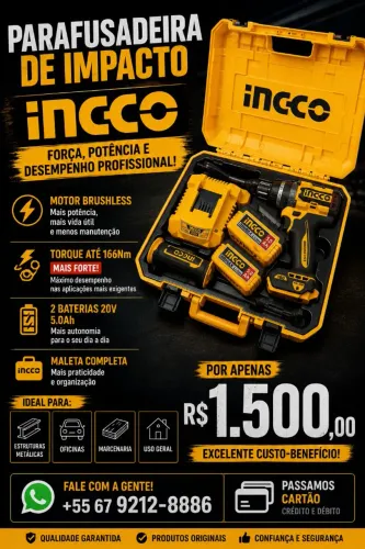 Parafusadeira de impacto INCGO