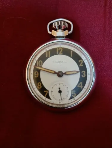 Relógio vintage inglês INGERSOLL, mod. Pocket Watch.