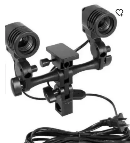 Saquete duplo E27 fotógrafo e filmaker