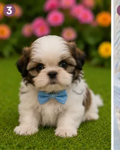 Filhote de cachorro pelagem macia Shih tzu/Shitzu