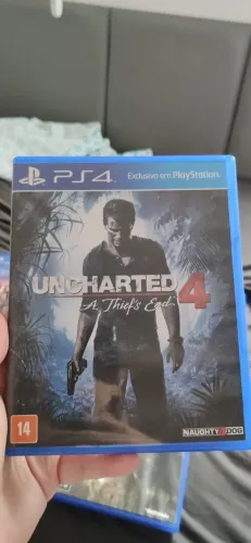 VENDO JOGO PS4 USADO - BOM ESTADO - UNCHARTED 4: A THIEF'S END.