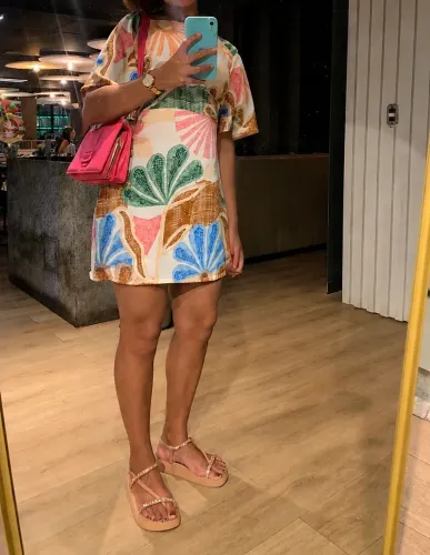 Vestido florido chique paty