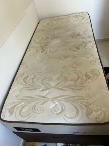 Cama Box Baú de Solteiro + Colchão Dakota Double Class