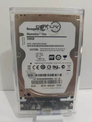 HD externo Seagate 500Gb com cabo USB