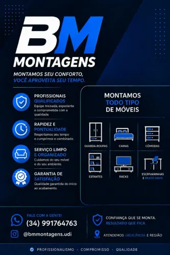 Montador de moveis uberlândia/MG
