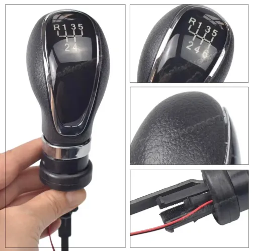 5 Velociades Manipulo de Alavanca Manual do Câmbio com Led Vermelho