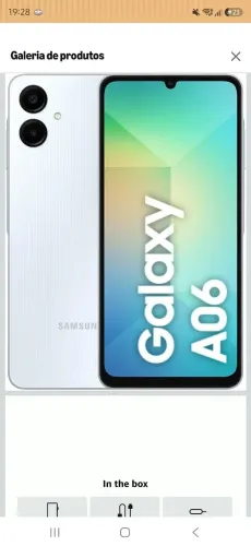 Samsung Galaxy A06, 128GB, 4GB RAM - NOVO lacrado na caixa