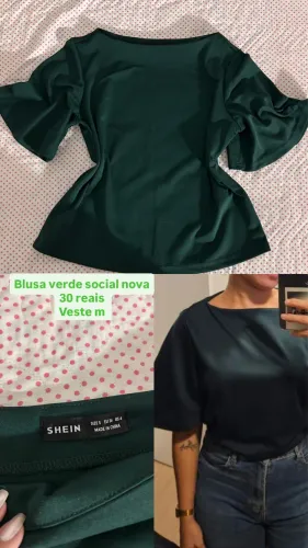 Blusa feminina verde