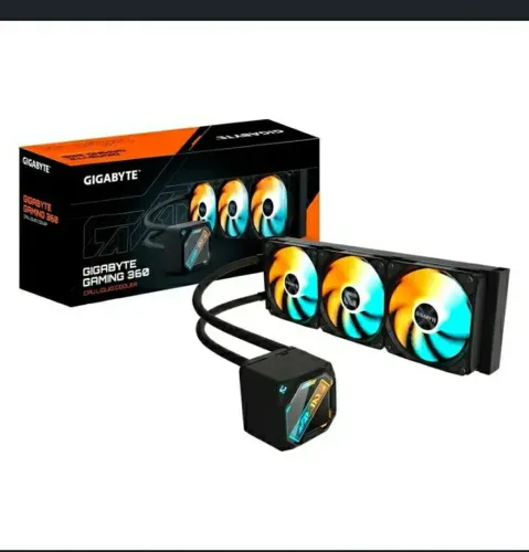 Water Cooler Gigabyte Gaming 360, ARGB, 360mm, AMD e Intel, Preto - GP-GIGABYTE GME 360