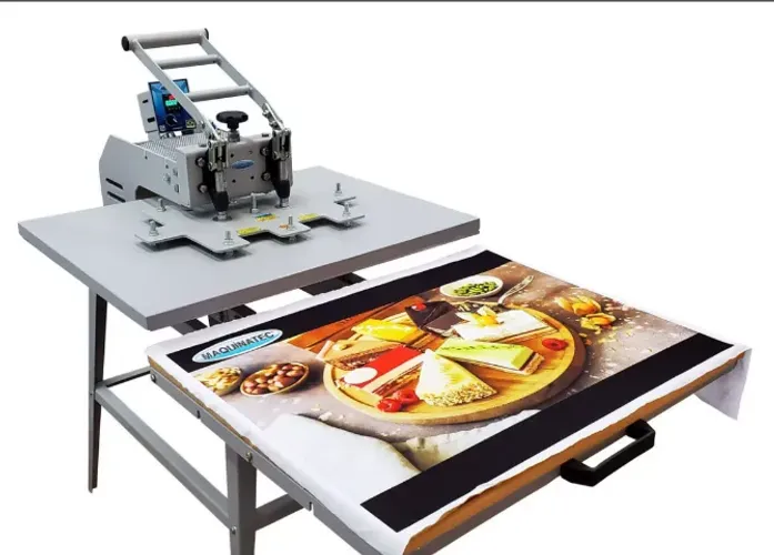 Prensa Térmica Profissional 85x65 de Gaveta - Bandeja Deslizante - 220v + Base de Suporte