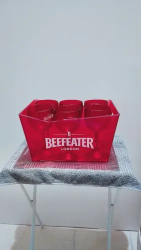 Kit Para Gim Beefeater Com Balde de Gelo e 6 Taças