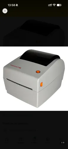Impressora Tomate MDK-006 600 DPI Código De Barras E Etiquetas USB