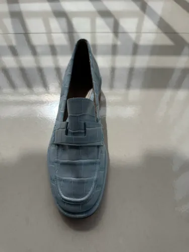 Mocassim Schutz Ginger Croco Blue