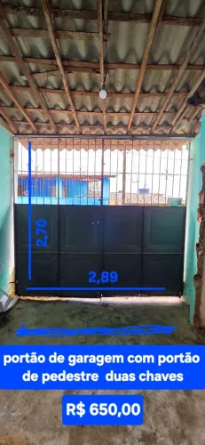Portão de garagem 2,80 X 2,70
