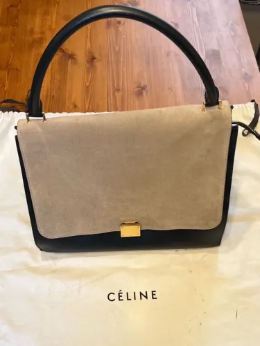 bolsa celine trapeze large bicolor phoebe philo 100% original