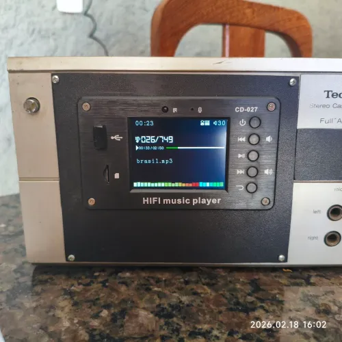 Tape Deck Technics 607 - Tela Adaptada 