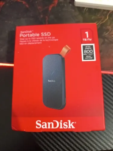 SSD 1TB PORTABLE SANDISK NOVO ORIGINAL