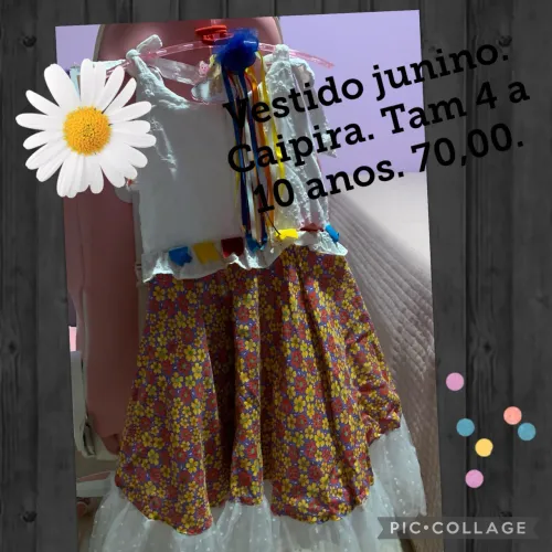 Vestido junino caipira lindo sofisticado