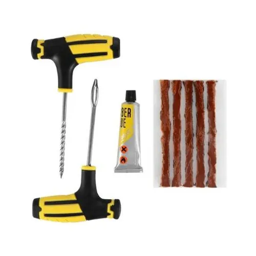 Kit 5 Peças Reparador P/ Pneus S/ Câmara Carro Moto