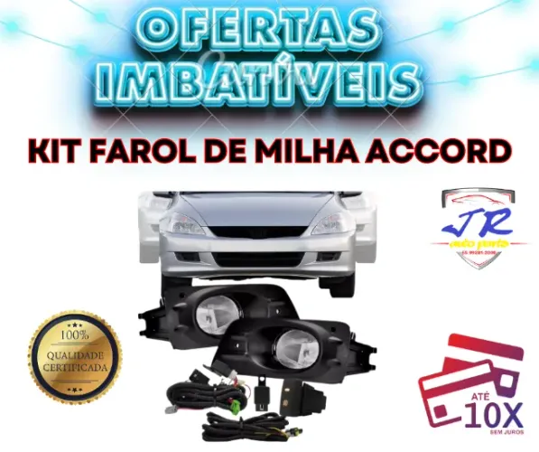 Kit Farol Neblina Accord 06,07,08,09 Bt Original