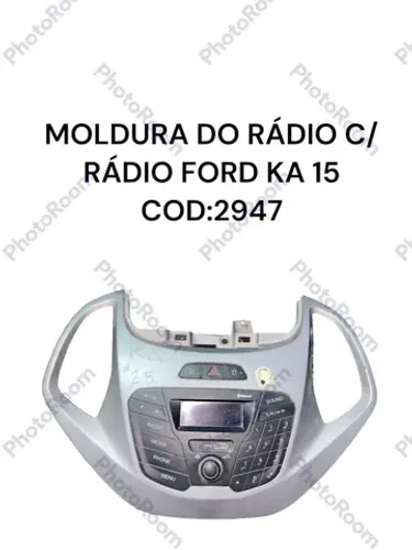 Moldura do rádio com rádio Ford Ka 15