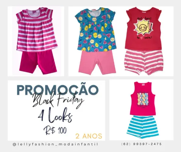 PROMOÇÃO BLACK FRIDAY 4 CONJUNTOS - 2 ANOS