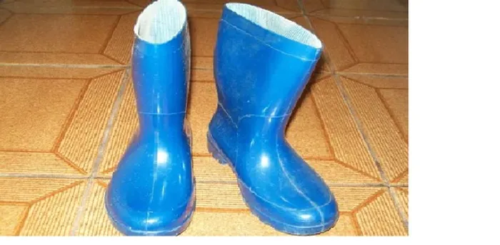 Bota Tipo Galocha, Azul, Emborrachada, Nº30-Excelente estado!
