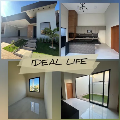 Casa Nova a venda de 3 quartos, Suítes, 120m2 construção no condomínio Ideal Life $ 790Mil