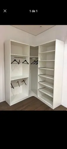 CLOSET CABIDEIRO DUPLO + CANTO CABIDEIRO E SAPATEIRA E MALEIRO MDF 