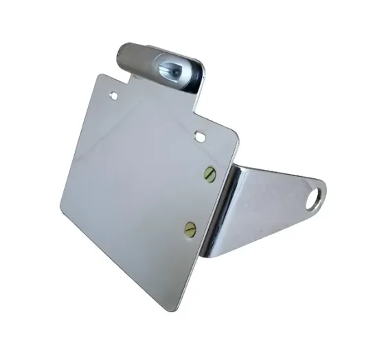 Suporte De Placa Lateral Universal Cromado