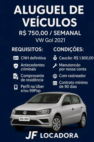 Alugo / Aluguel VW Gol 2021 (Flex)