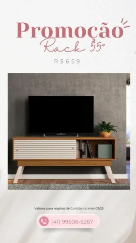 Promoção Rack 55'' - 06/03