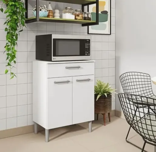 Balcão com 2 Portas e 1 Gaveta DIVIDIMOS EM ATÉ 10X SEM JUROS
