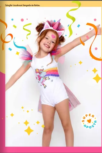 Fantasia unicórnio body