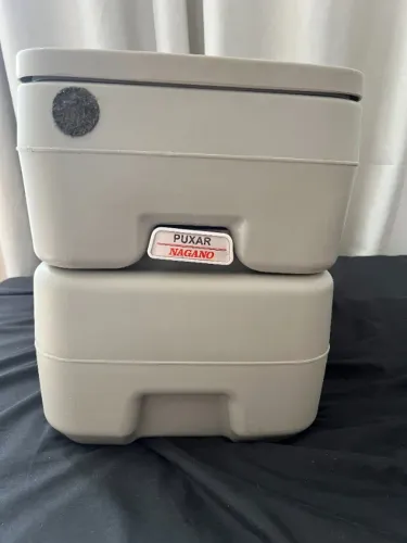 vaso sanitário portátil químico porta pote de 20 litros