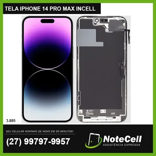 Tela/Display P/ iPhone 14 Pro Max LCD PREMIUM FULL HD - Instalação em 30 min!