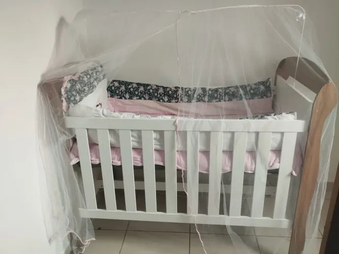 Kit berço para menina com 5 peças 