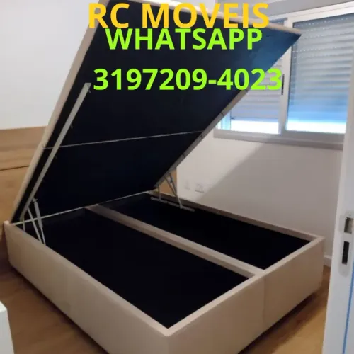 Cama Box Baú Super King 1.93x2.03 - Baú Bipartido Blindado e Alta Durabilidade