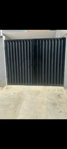 Portão garagem Búzios preto ou branco pronta entrega