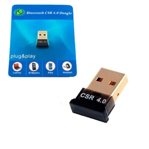Adaptador USB Bluetooth 4.0 CSR Dongle para Computador e Notebook