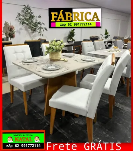 Mesa de jantar 4 cadeiras na PROMOÇÃO FÁBRICA