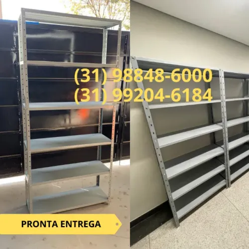 Estantes de aço 6 bandejas