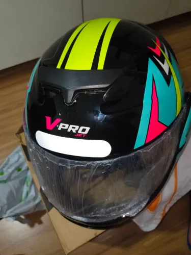 Capacete escamoteável Pro Tork Factor Novo Tam 58 + viseira fumê 