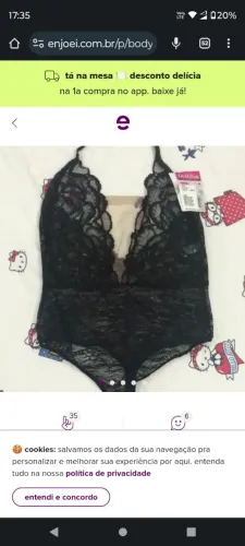 Body de renda preto