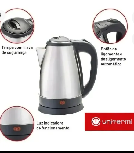 Chaleira elétrica inox (entrega)