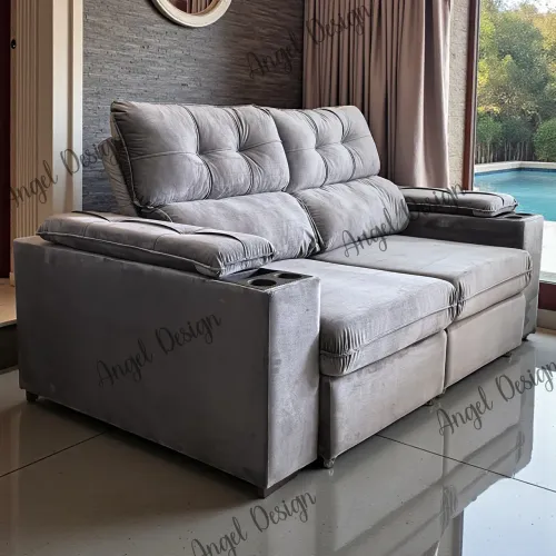 Sofá Retrátil Reclinável