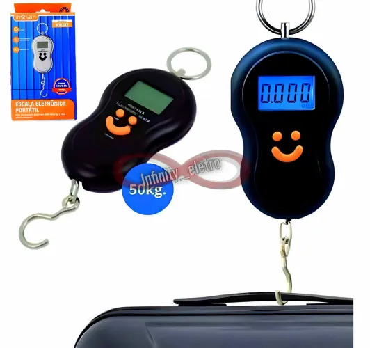 Balança gancho Digital portatil 50kg - sucata/peixaria/malas