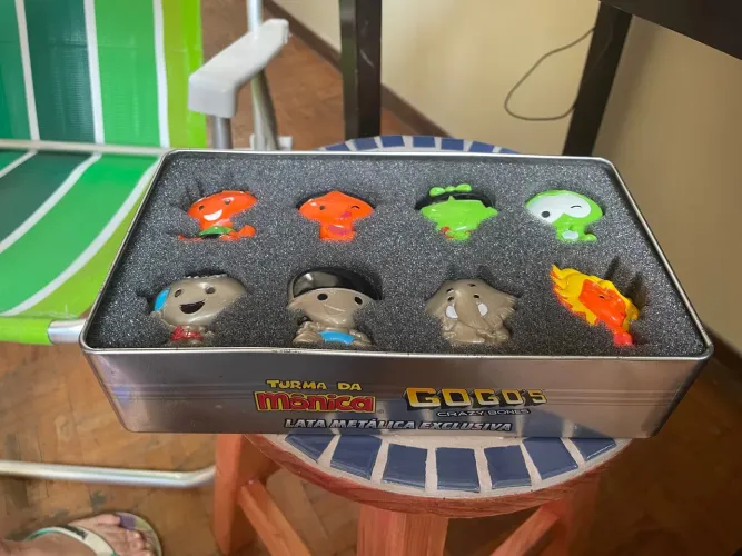 Lata metálica Turma da Mônica Gogo's Crazy Bones