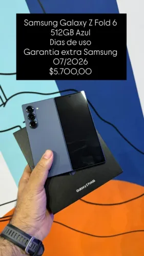 Samsung Galaxy Z Fold / Azul / 512 GB / Garantia Extra Samsung / R$ 5.700,00